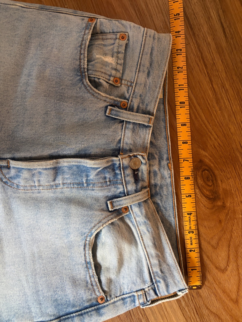 Levi Strauss 501 High-Rise Slim Straight Light Blue Women’s Jeans - Picture 5 of 7